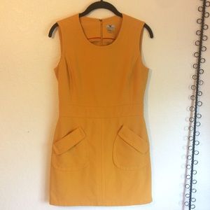 Vintage Style Mustard Dress
